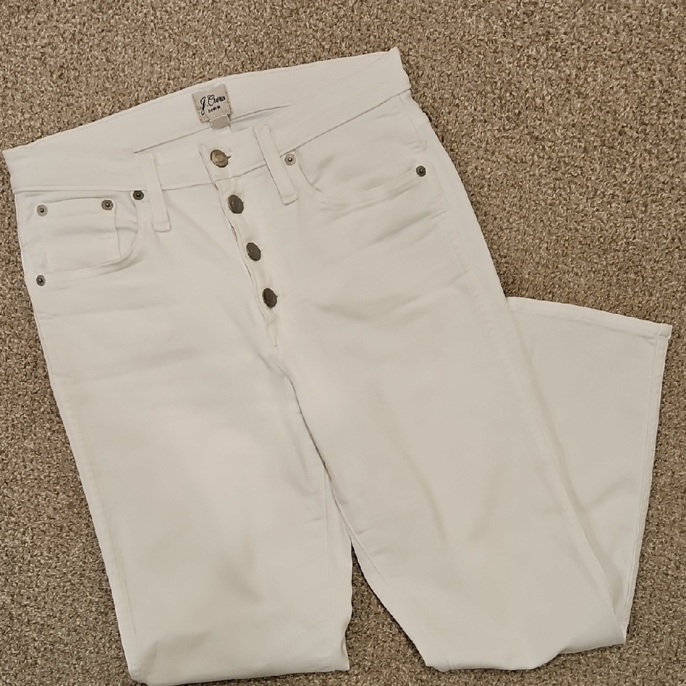 J.Crew White Denim Jeans - Vintage Straight